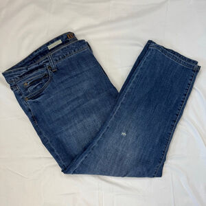 Kut From The Kloth Katy Jeans Ankle Straight Leg Faded Blue Denim Women 20